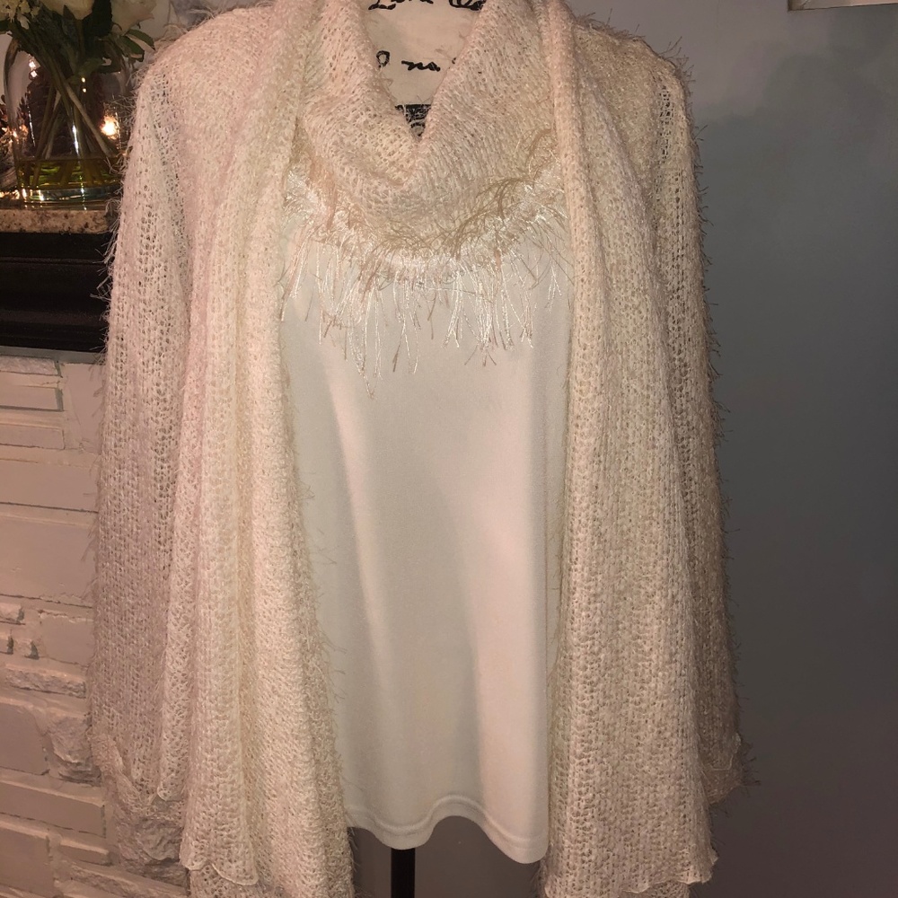 3 pc Pant Suit - Lovely Cardigan/Tank/Pants